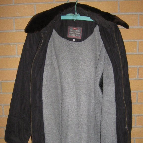 Esprit Men's Black Jacket Three Quarter Length - Picture 3 of 3